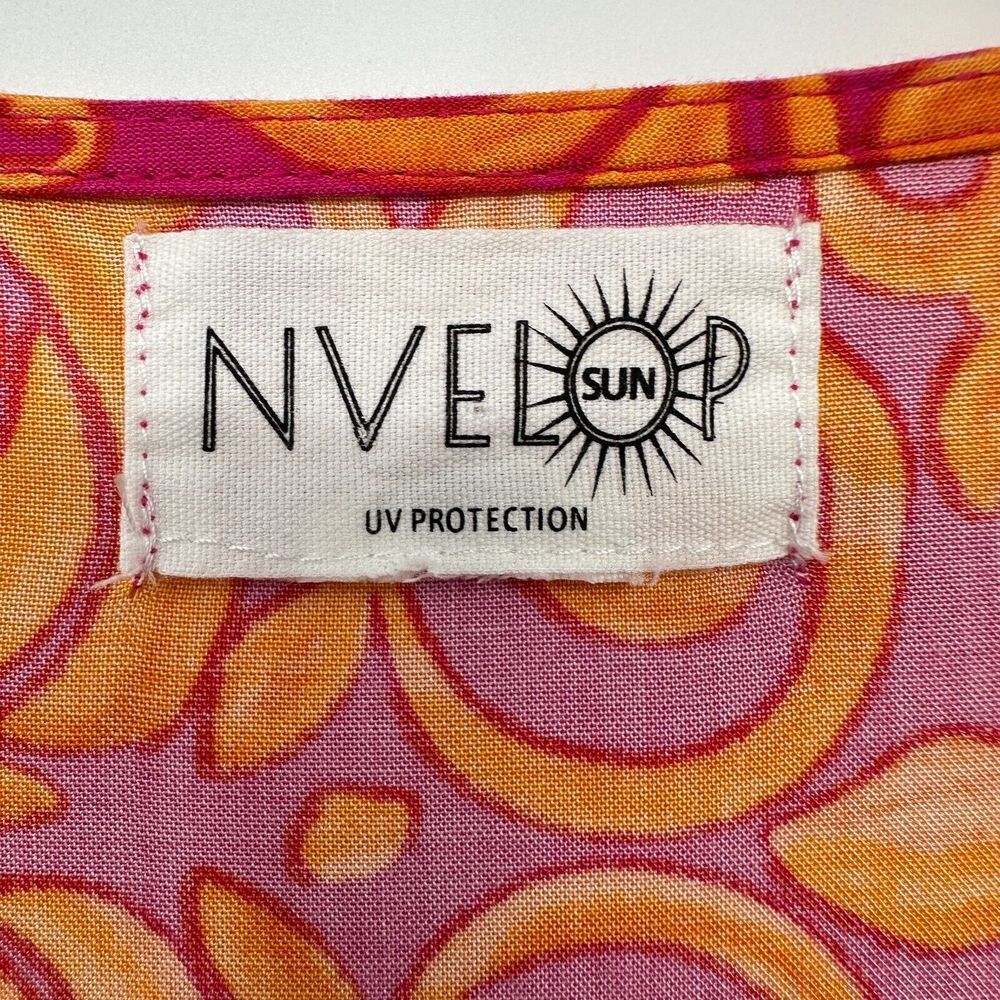 Nvelop‎ Sun Block Cover Up Top One Size 50+ UV Protection Boxy Beaded Beach Swim - Picture 9 of 12